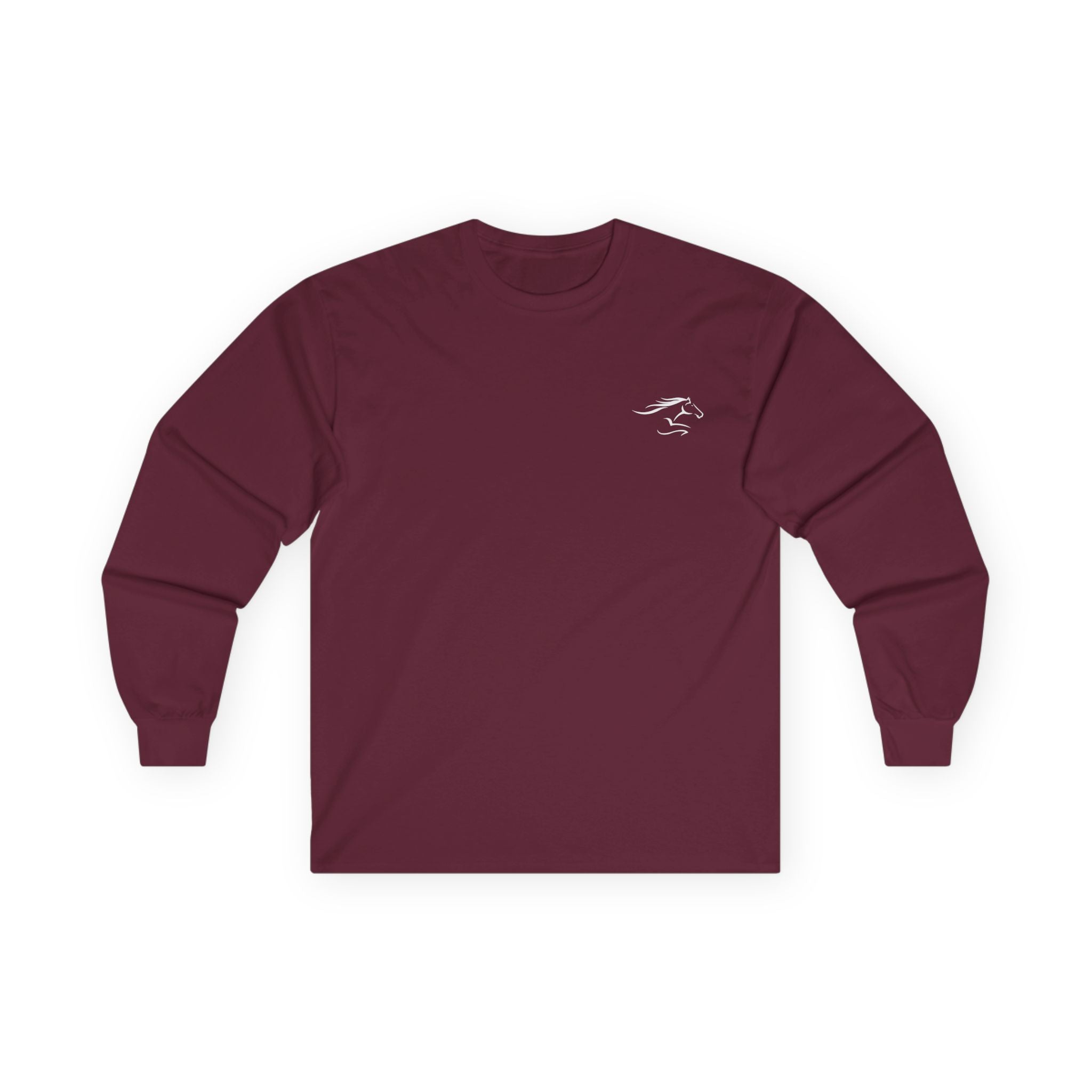 Adult Long Sleeve White Imprint