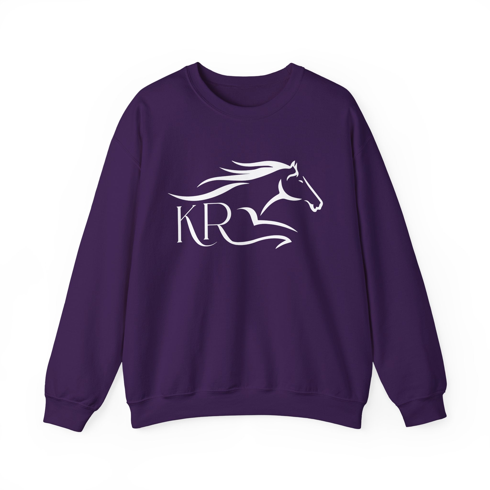 Adult Crewneck Sweatshirt White Imprint