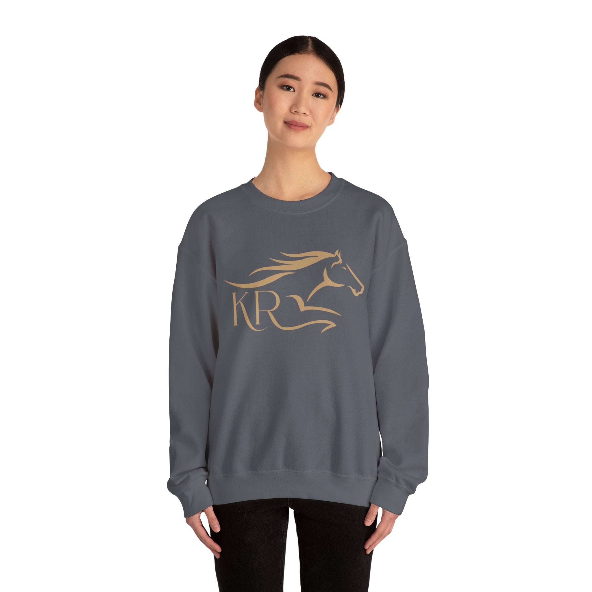 Adult Crewneck Sweatshirt Gold Imprint