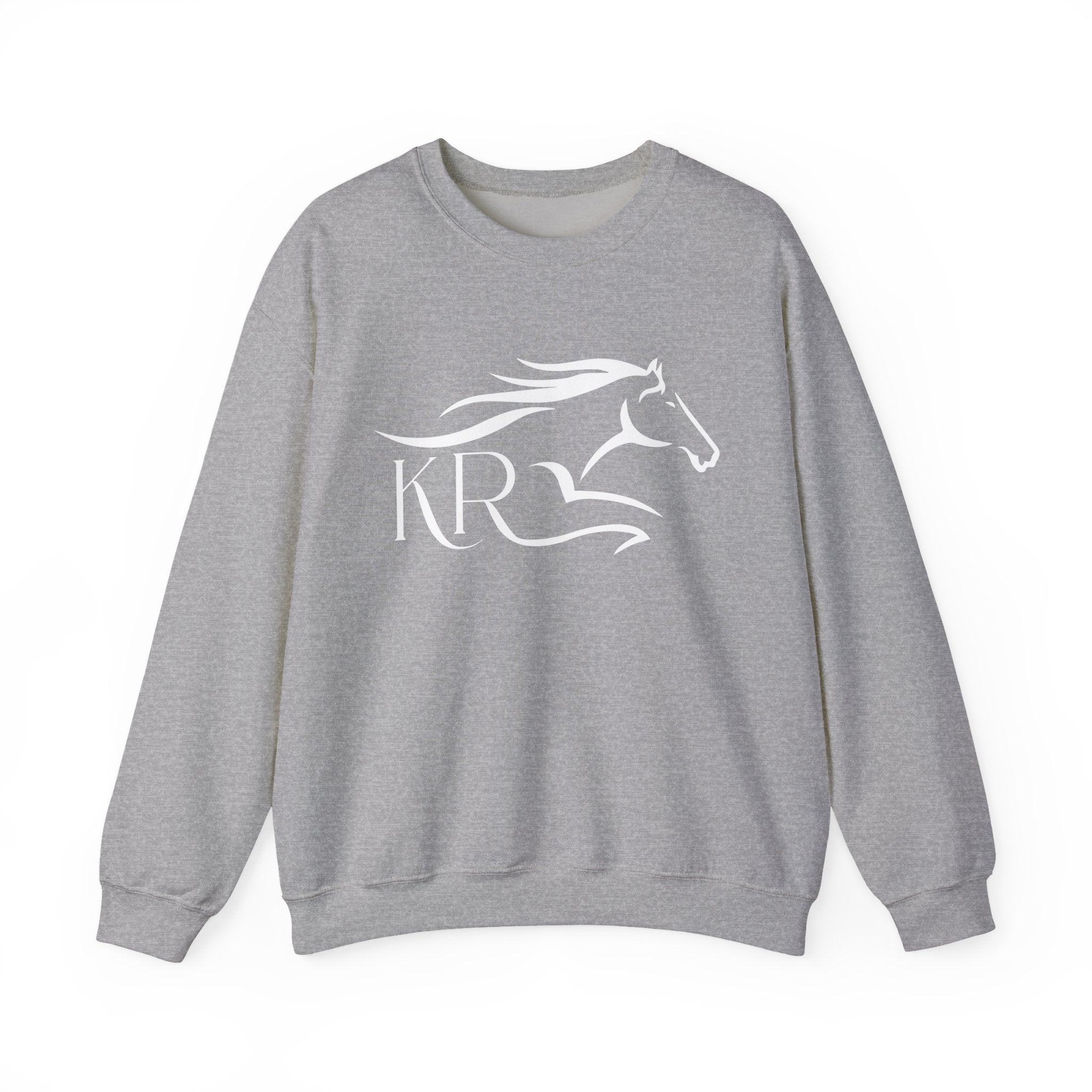 Adult Crewneck Sweatshirt White Imprint
