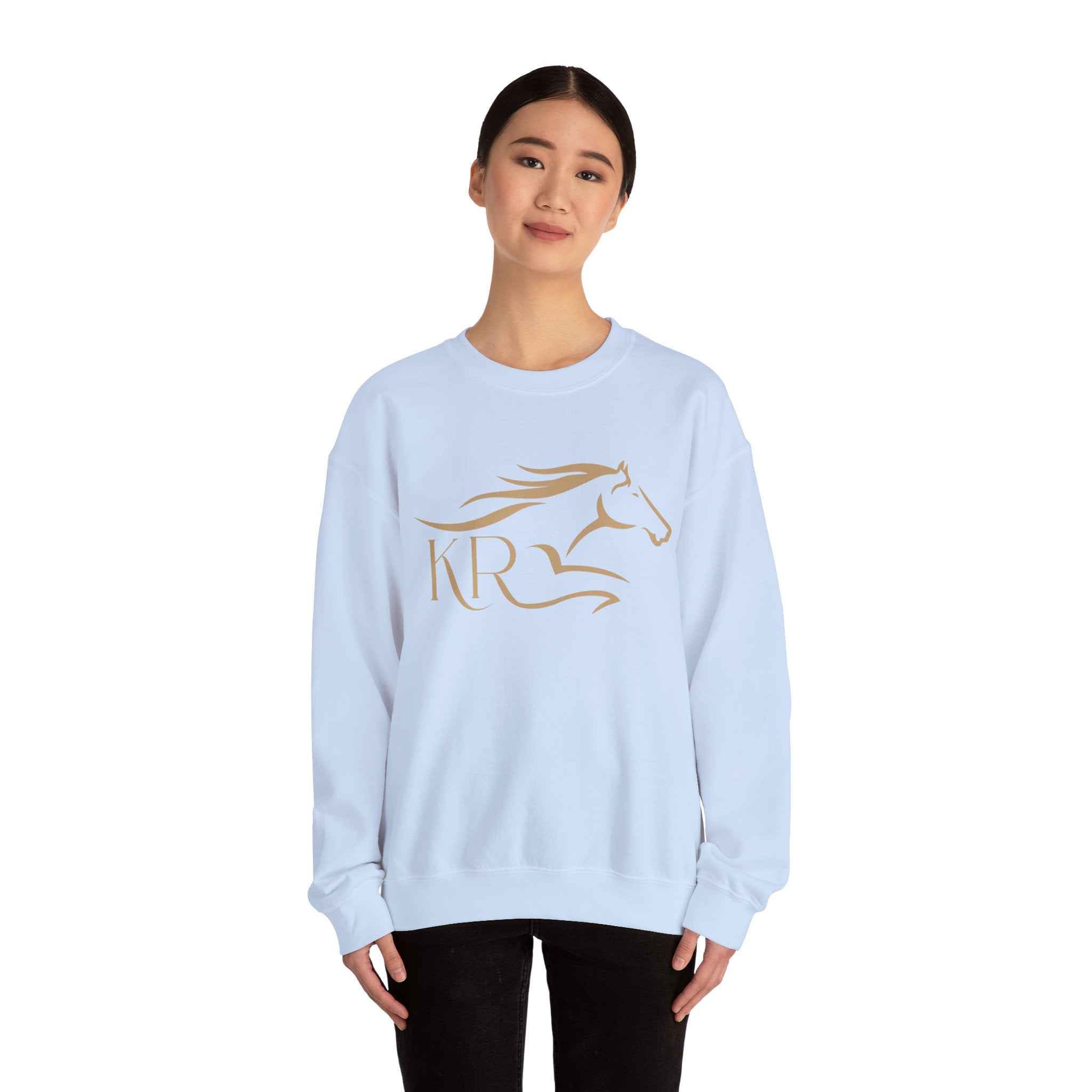 Adult Crewneck Sweatshirt Gold Imprint