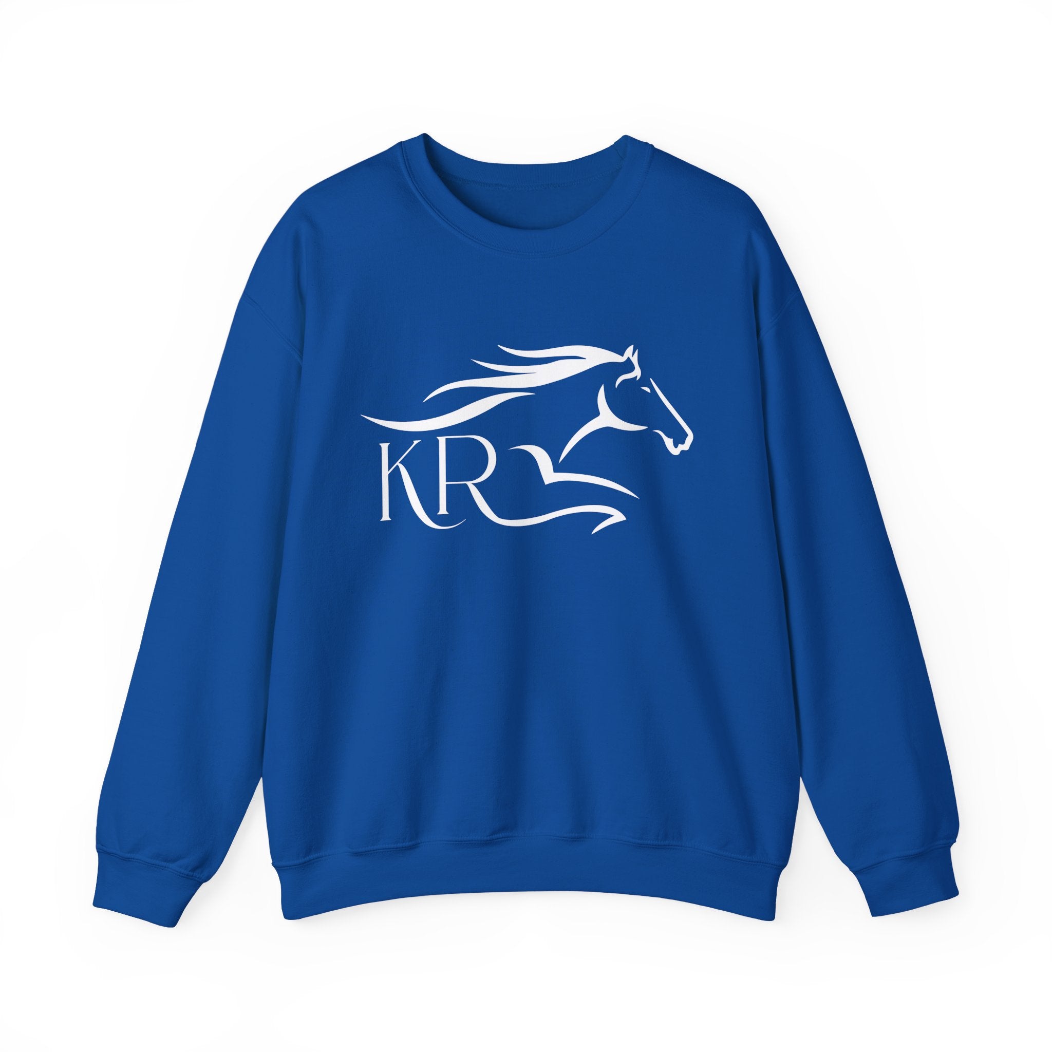 Adult Crewneck Sweatshirt White Imprint
