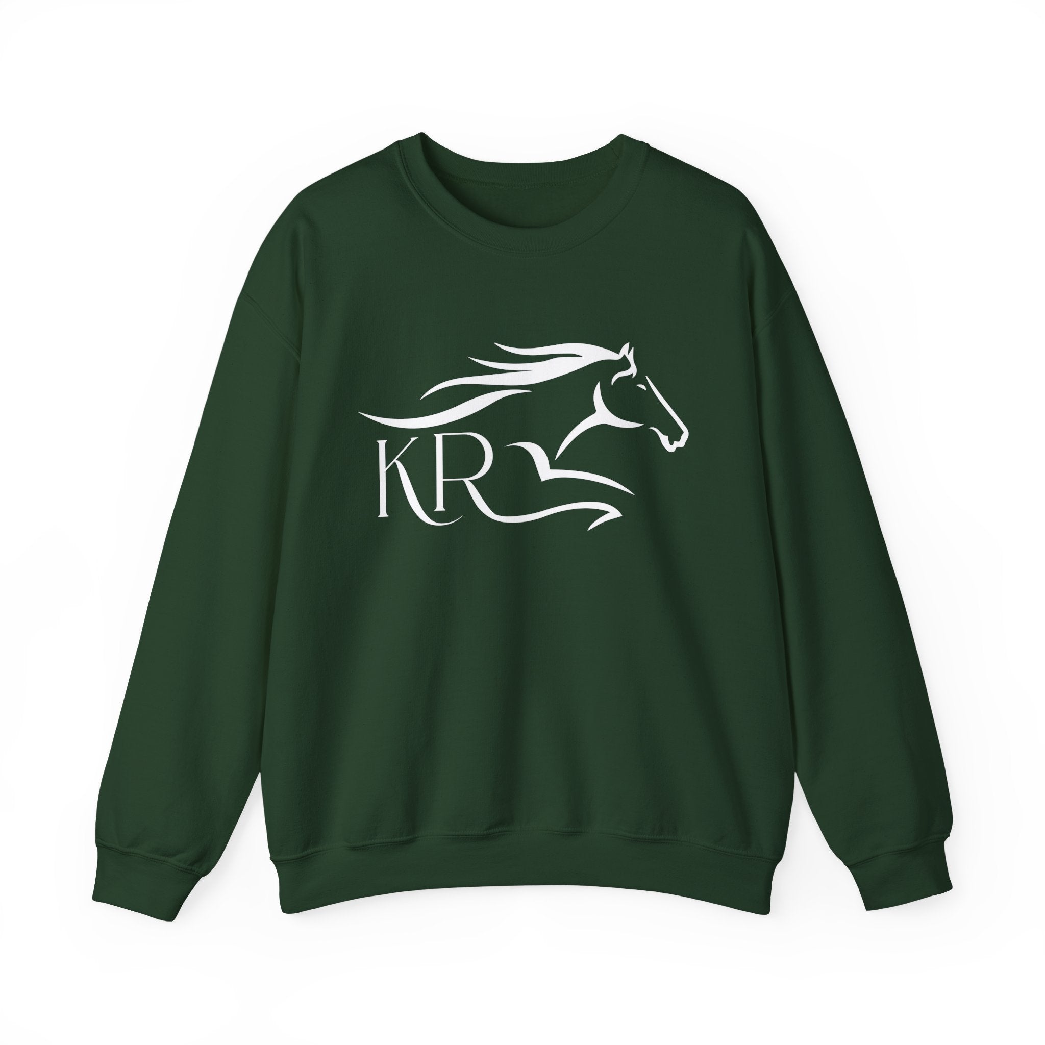 Adult Crewneck Sweatshirt White Imprint
