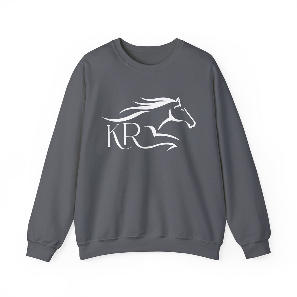 Adult Crewneck Sweatshirt White Imprint