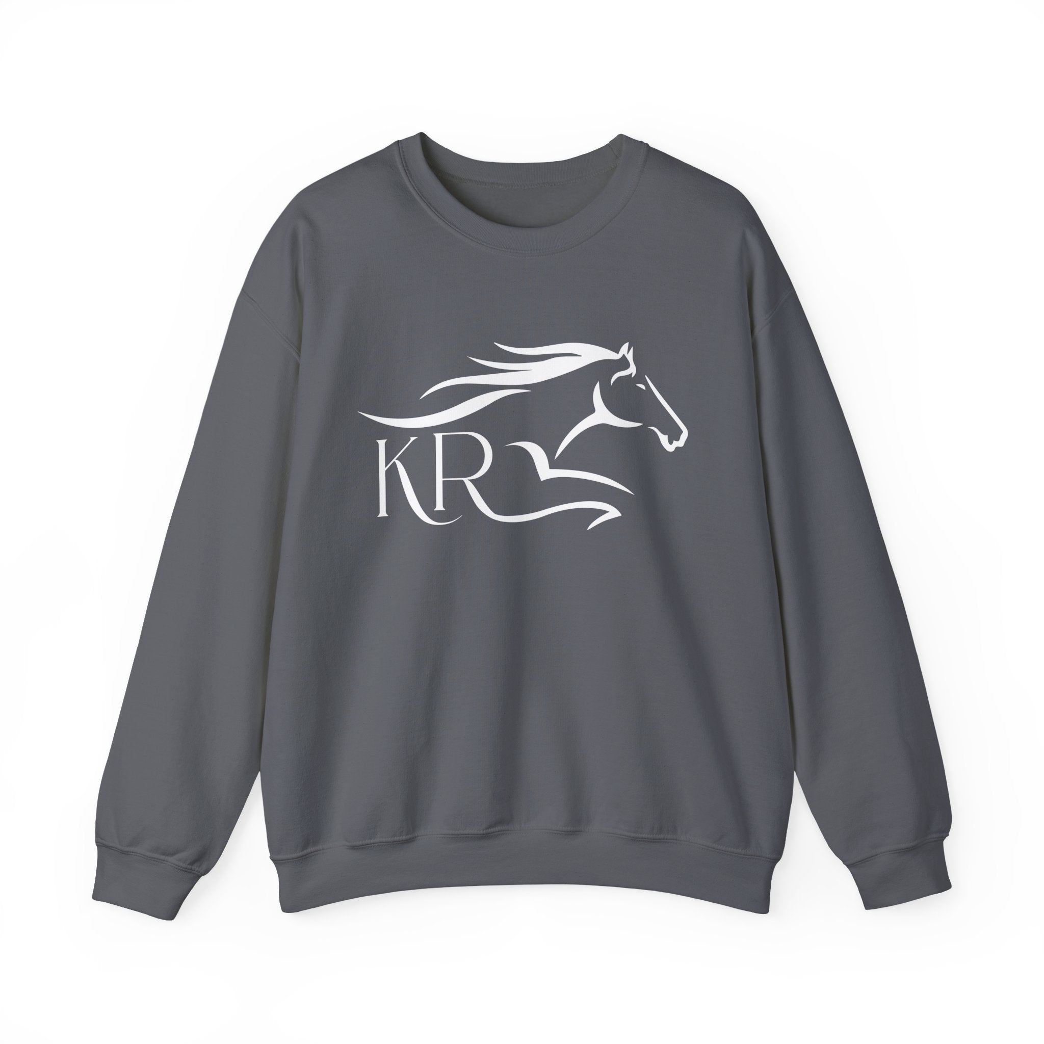 Adult Crewneck Sweatshirt White Imprint