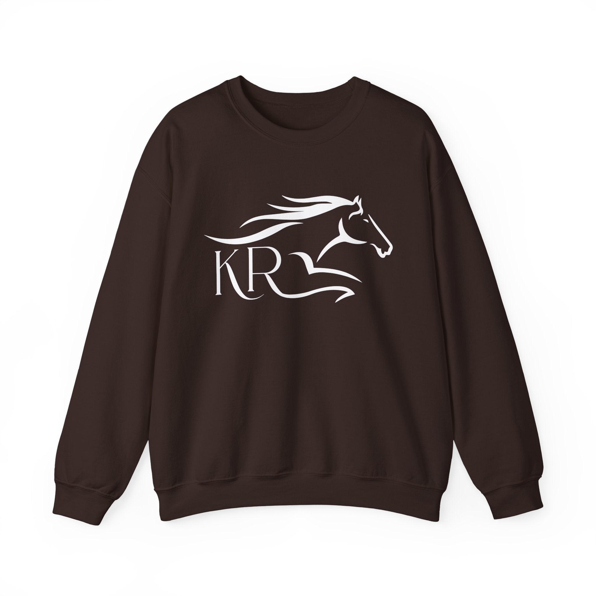 Adult Crewneck Sweatshirt White Imprint