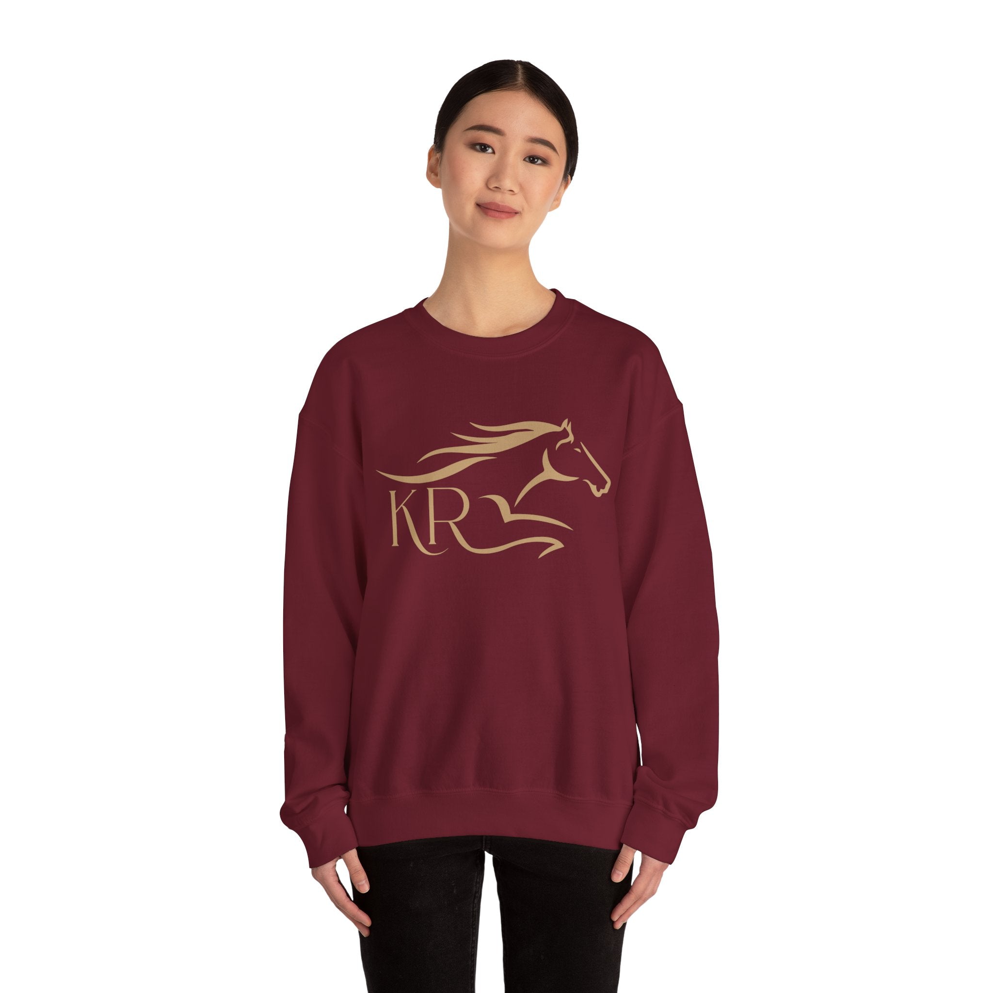 Adult Crewneck Sweatshirt Gold Imprint