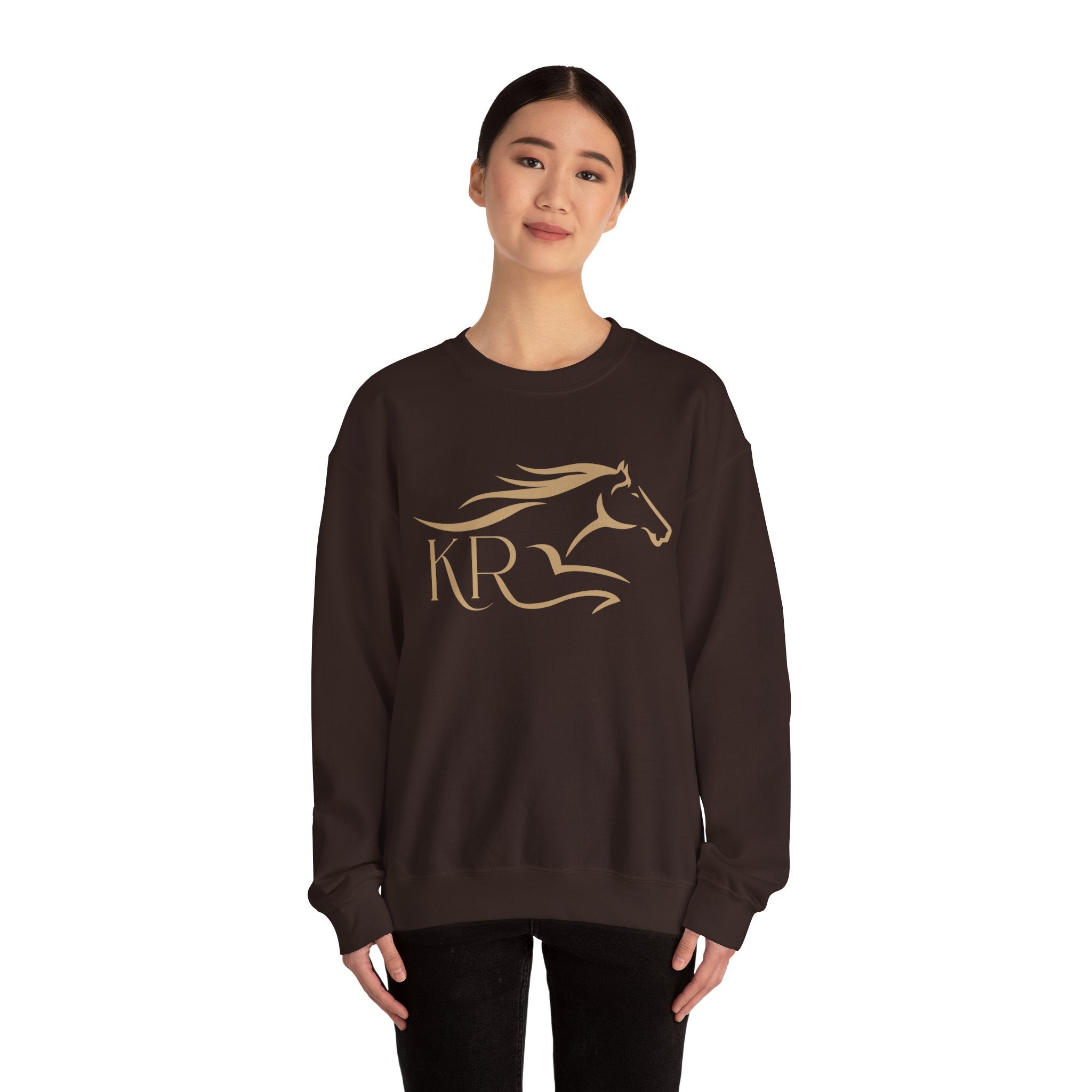 Adult Crewneck Sweatshirt Gold Imprint