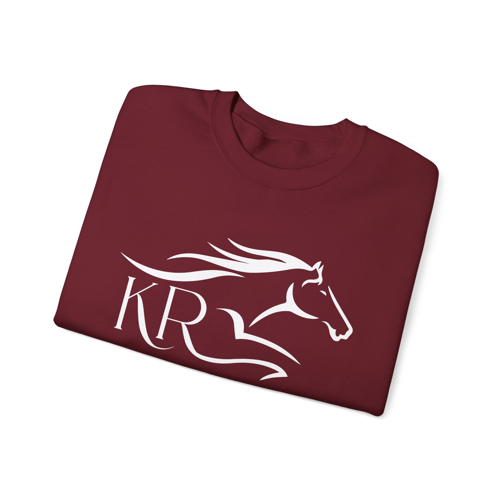 Adult Crewneck Sweatshirt White Imprint