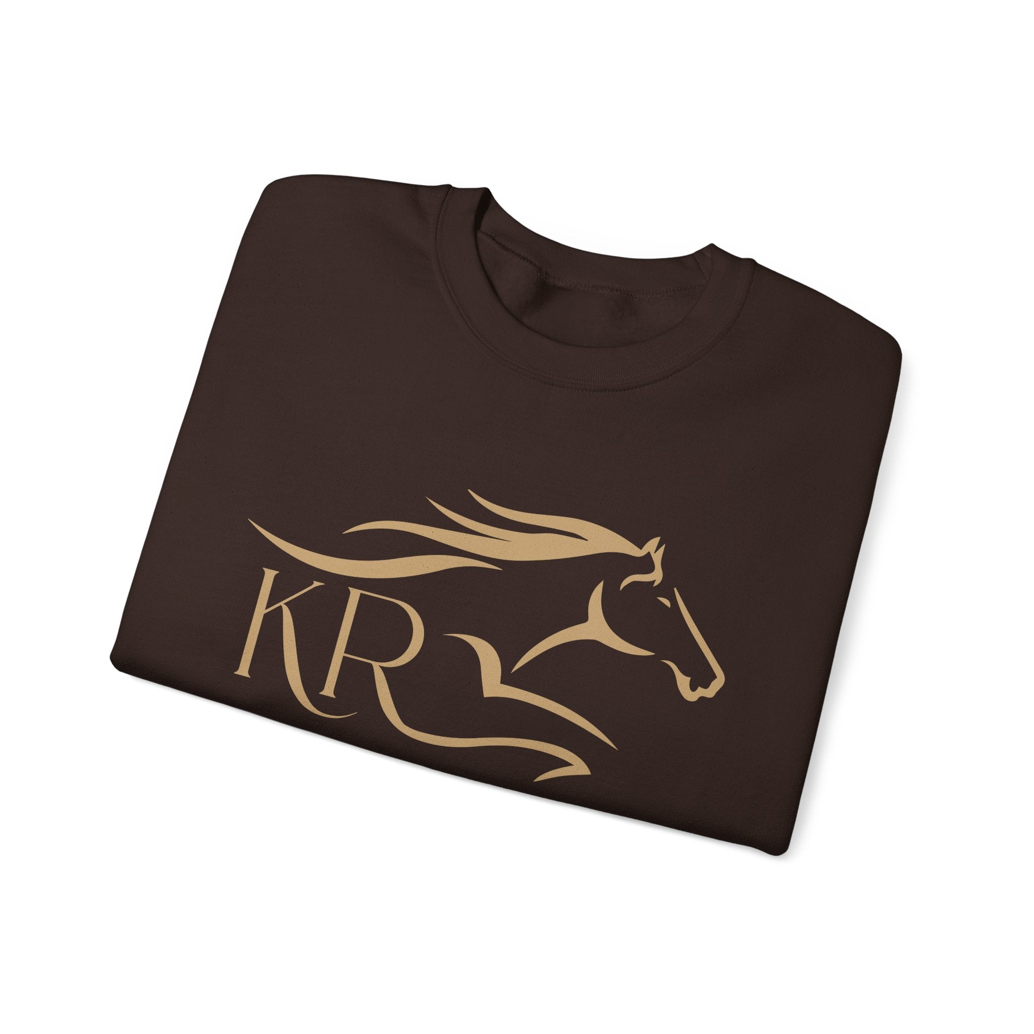 Adult Crewneck Sweatshirt Gold Imprint