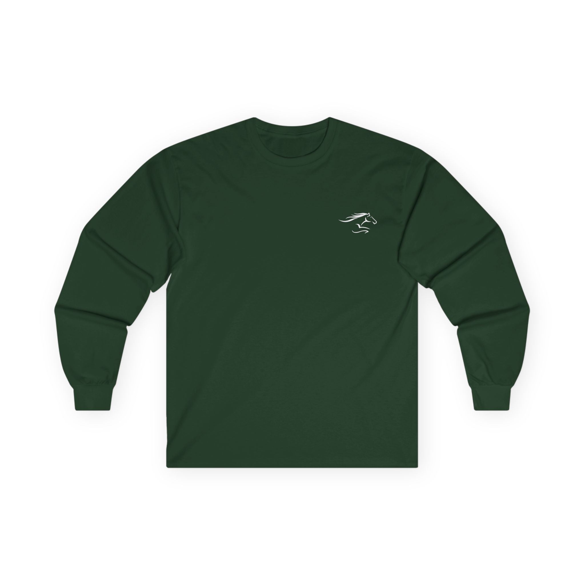 Adult Long Sleeve White Imprint