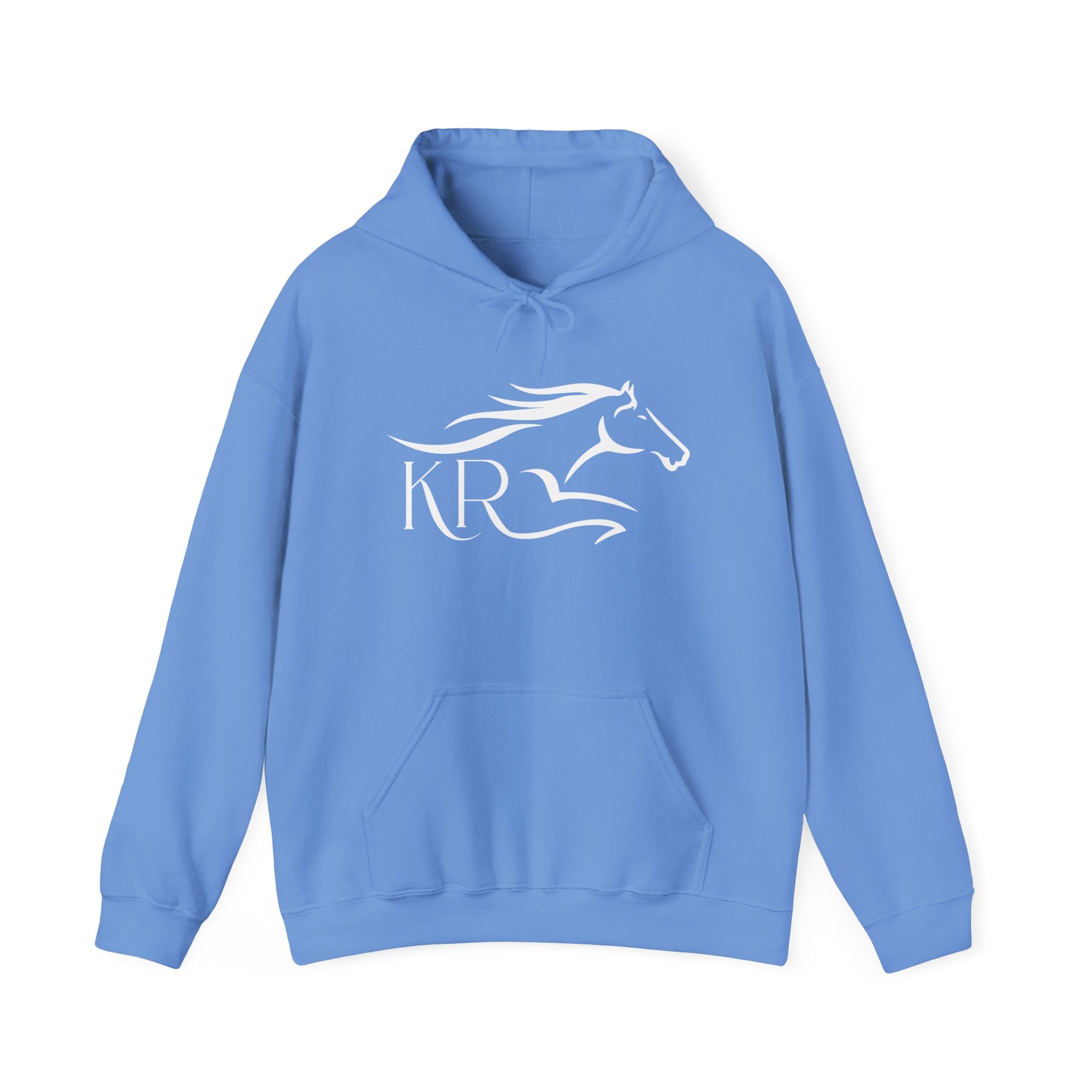 Adult Hooded Sweatshirt White Imprint