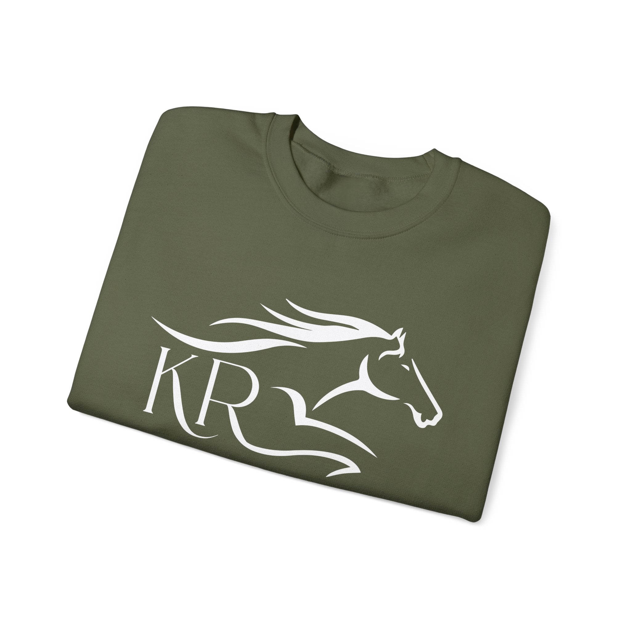 Adult Crewneck Sweatshirt White Imprint