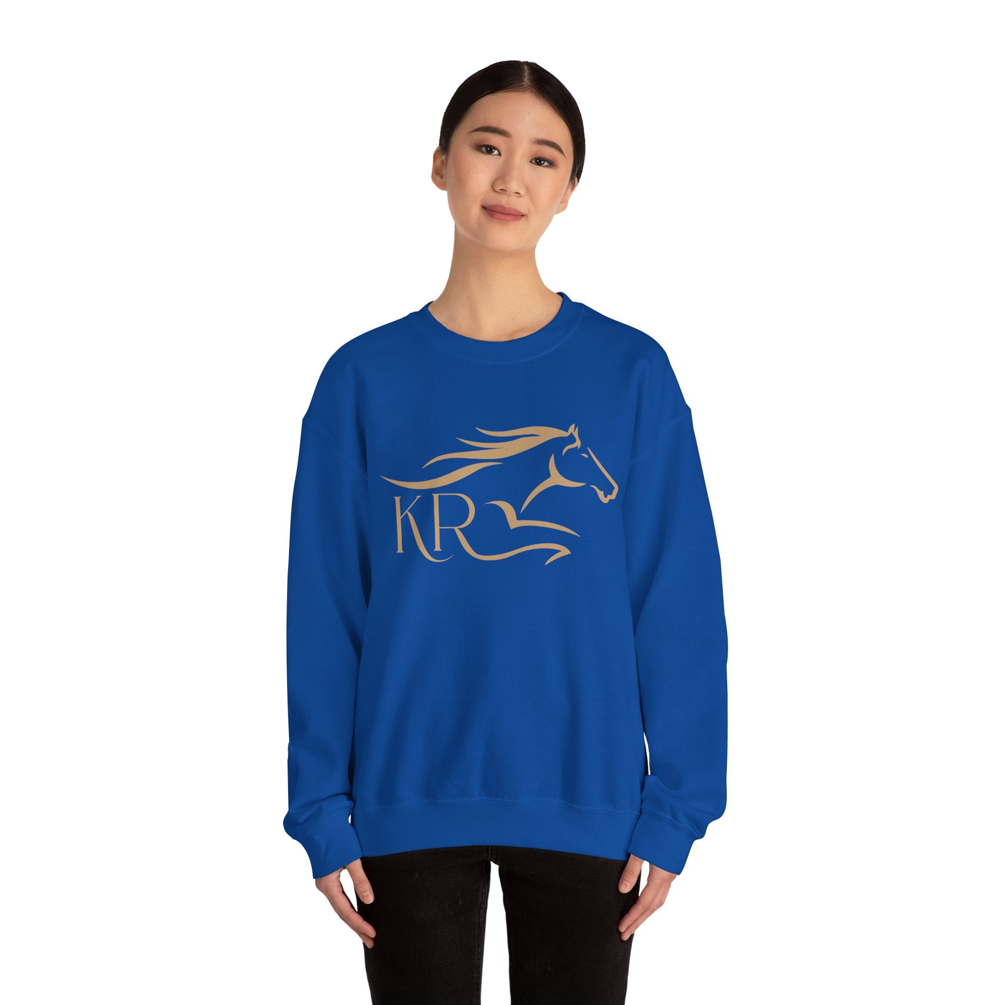 Adult Crewneck Sweatshirt Gold Imprint