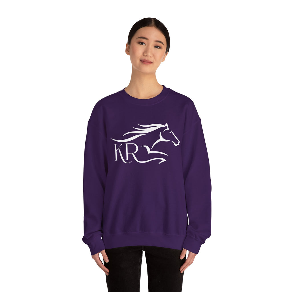 Adult Crewneck Sweatshirt White Imprint