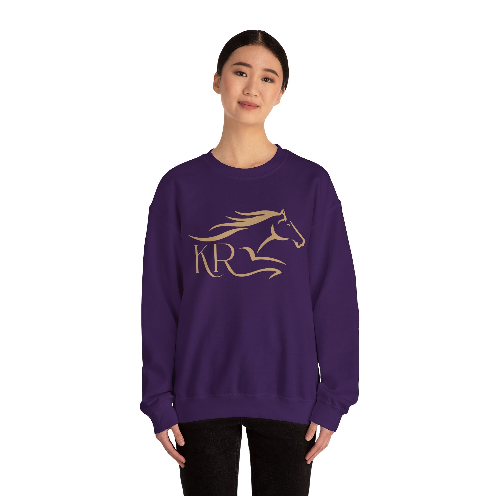 Adult Crewneck Sweatshirt Gold Imprint