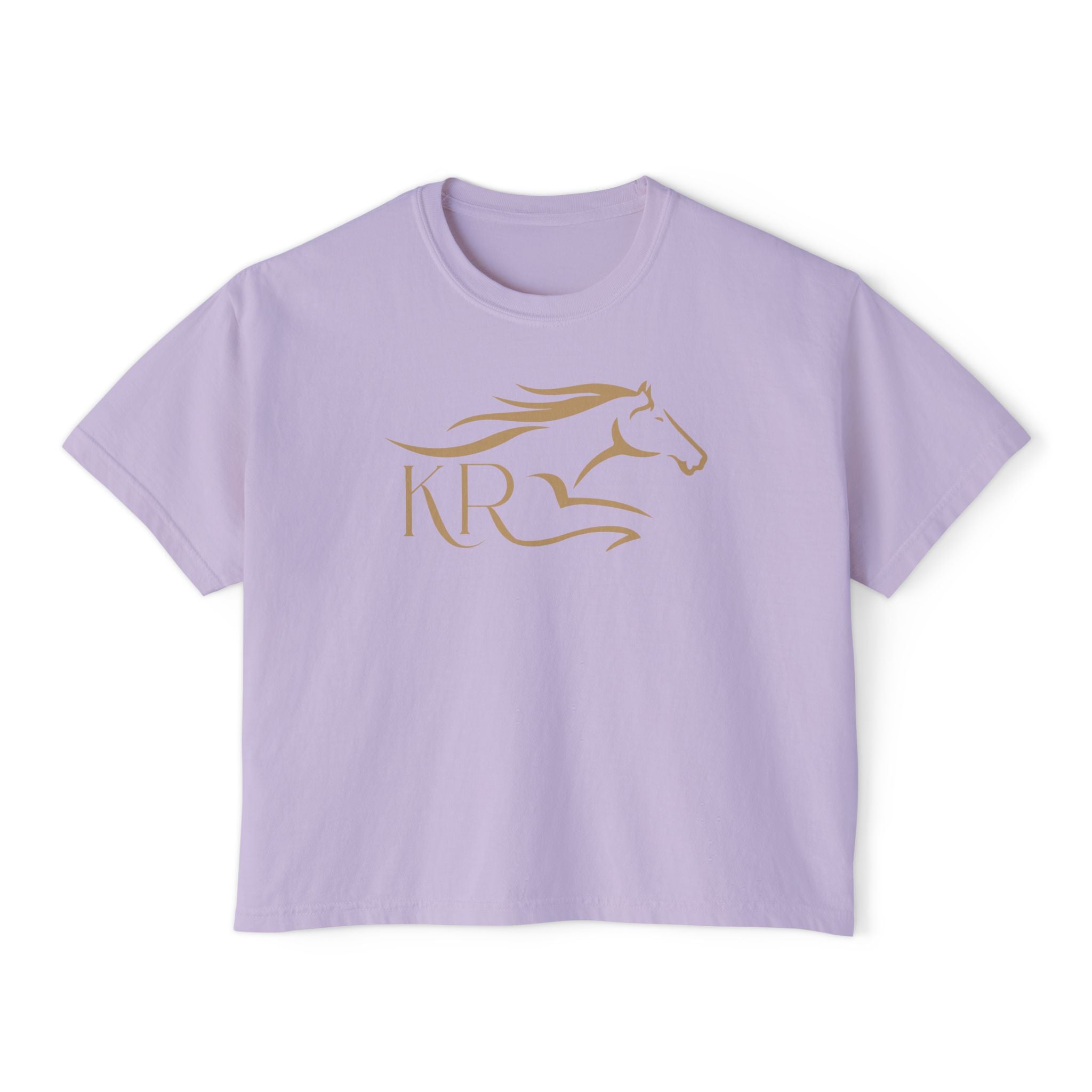 Boxy Tee Gold Imprint