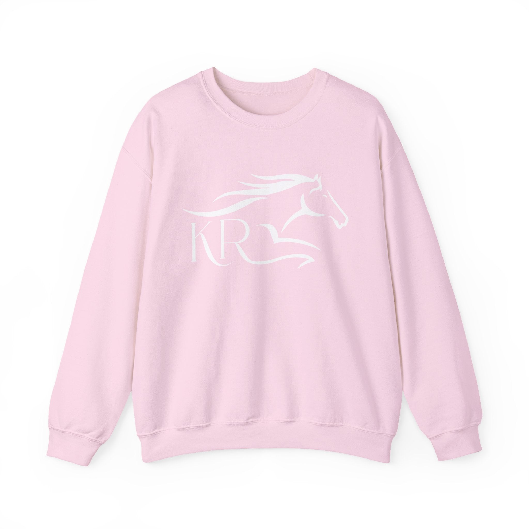 Adult Crewneck Sweatshirt White Imprint
