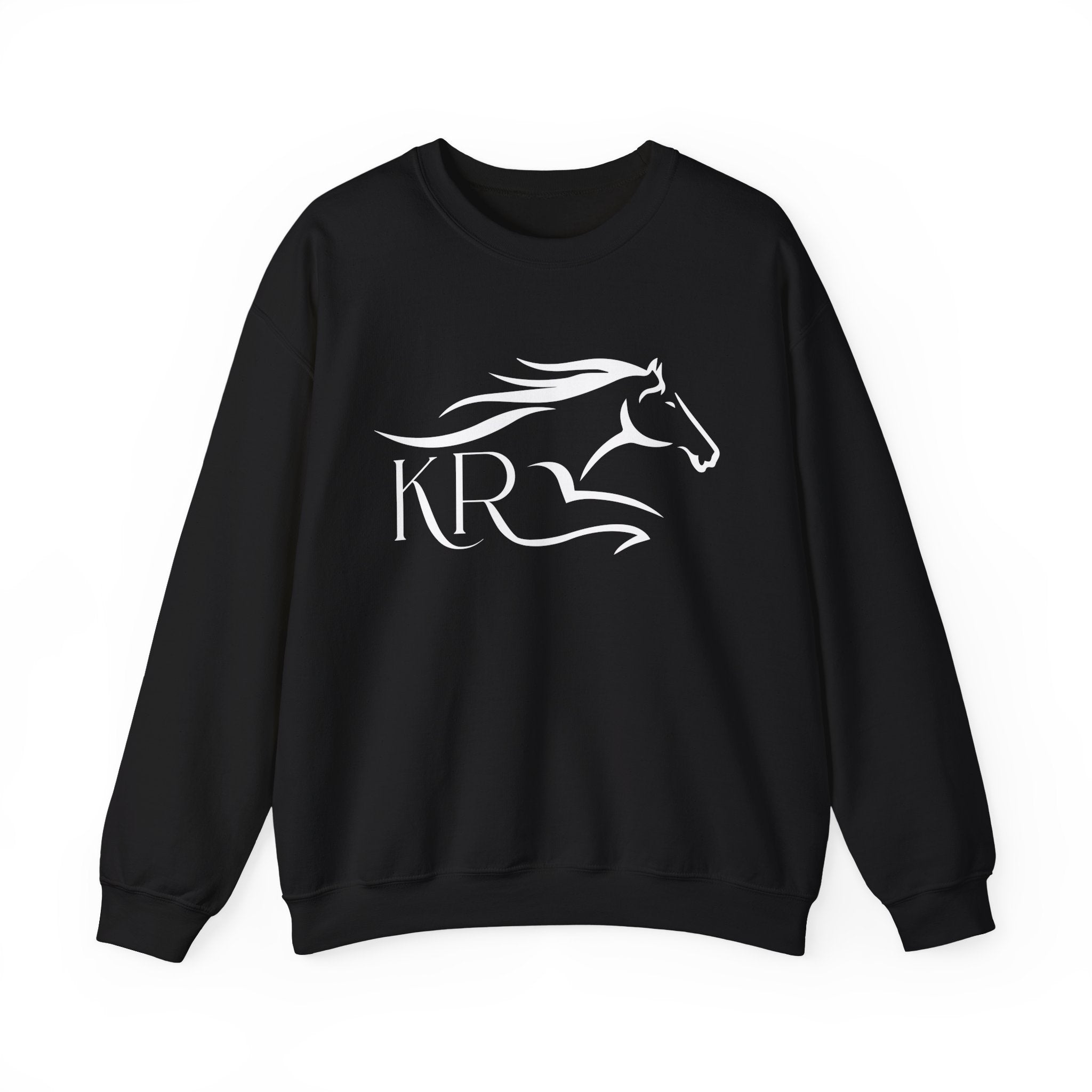 Adult Crewneck Sweatshirt White Imprint