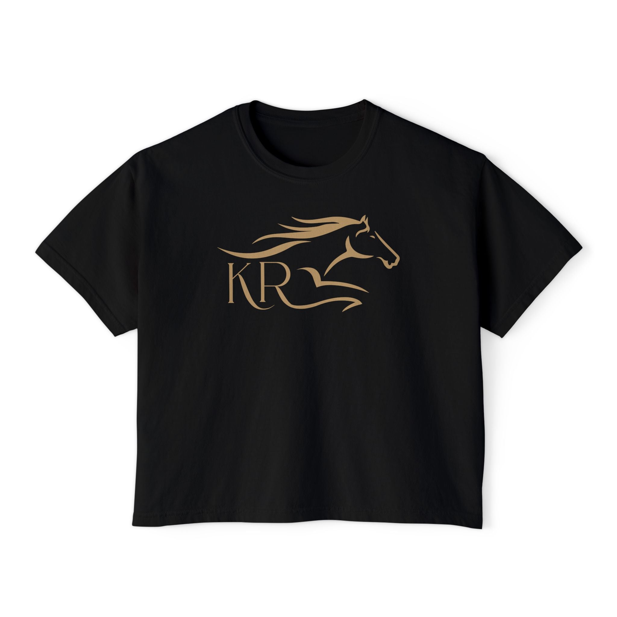 Boxy Tee Gold Imprint