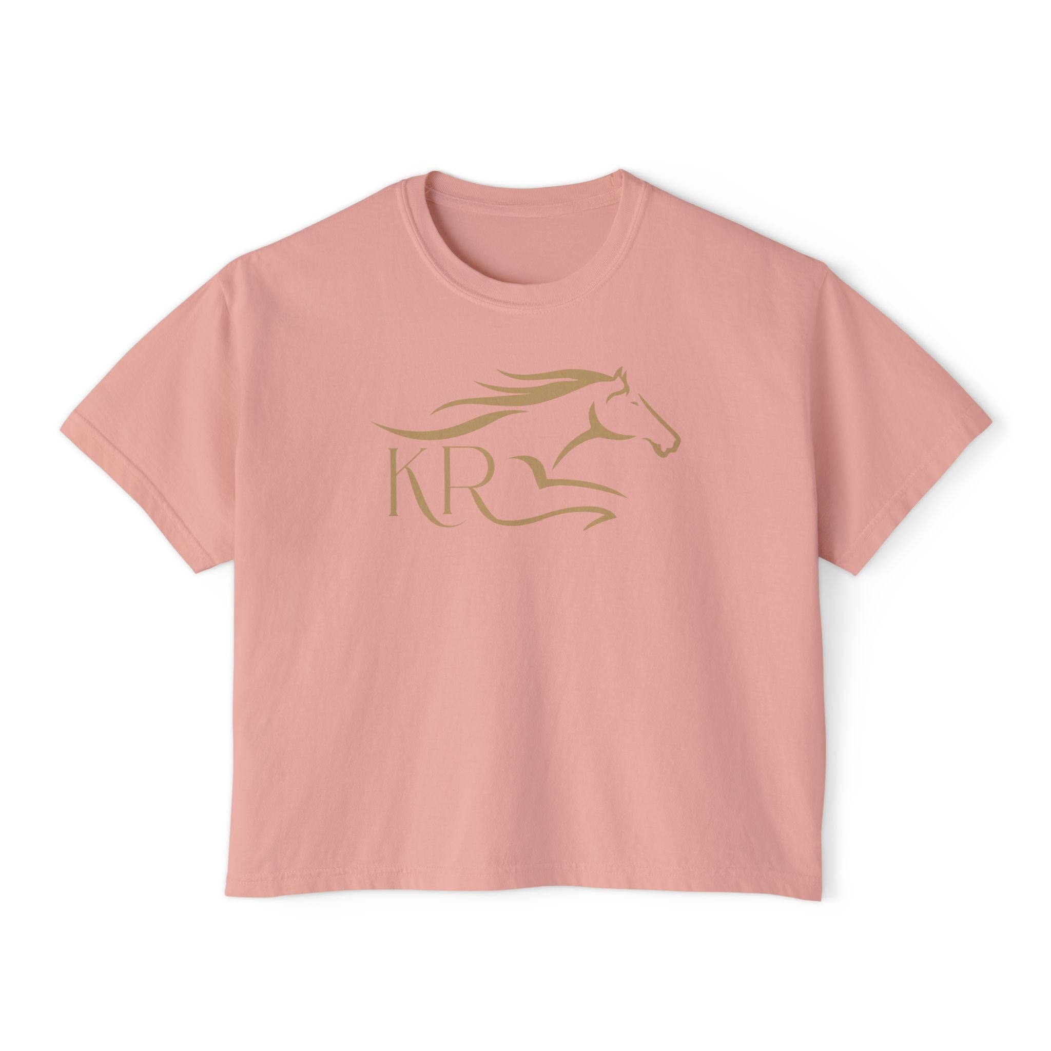 Boxy Tee Gold Imprint