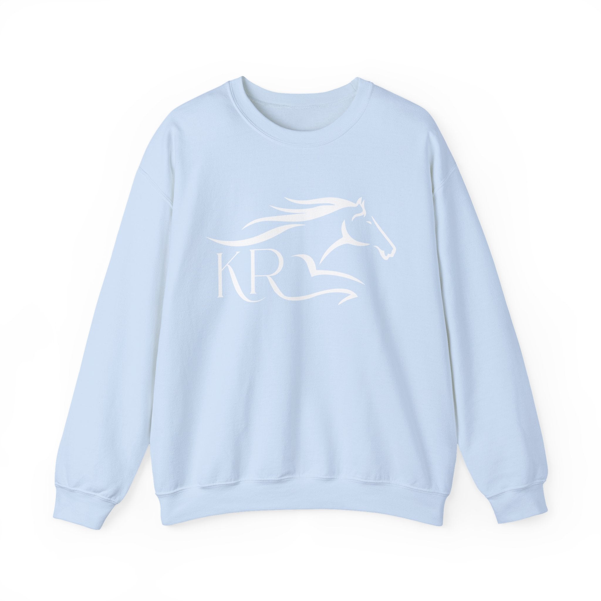 Adult Crewneck Sweatshirt White Imprint