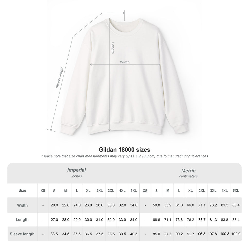 Adult Crewneck Sweatshirt Gold Imprint