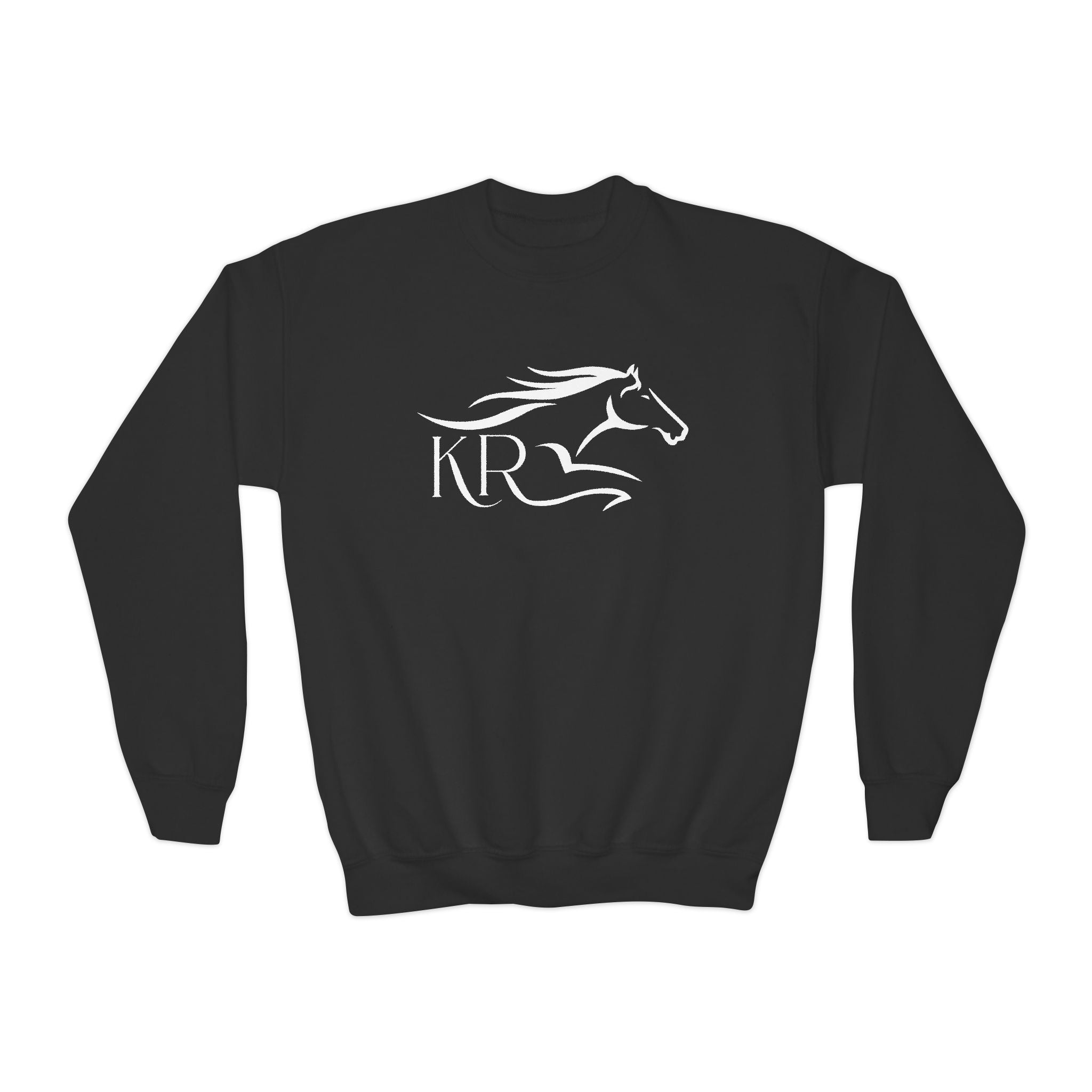 Youth Crewneck Sweatshirt White Imprint