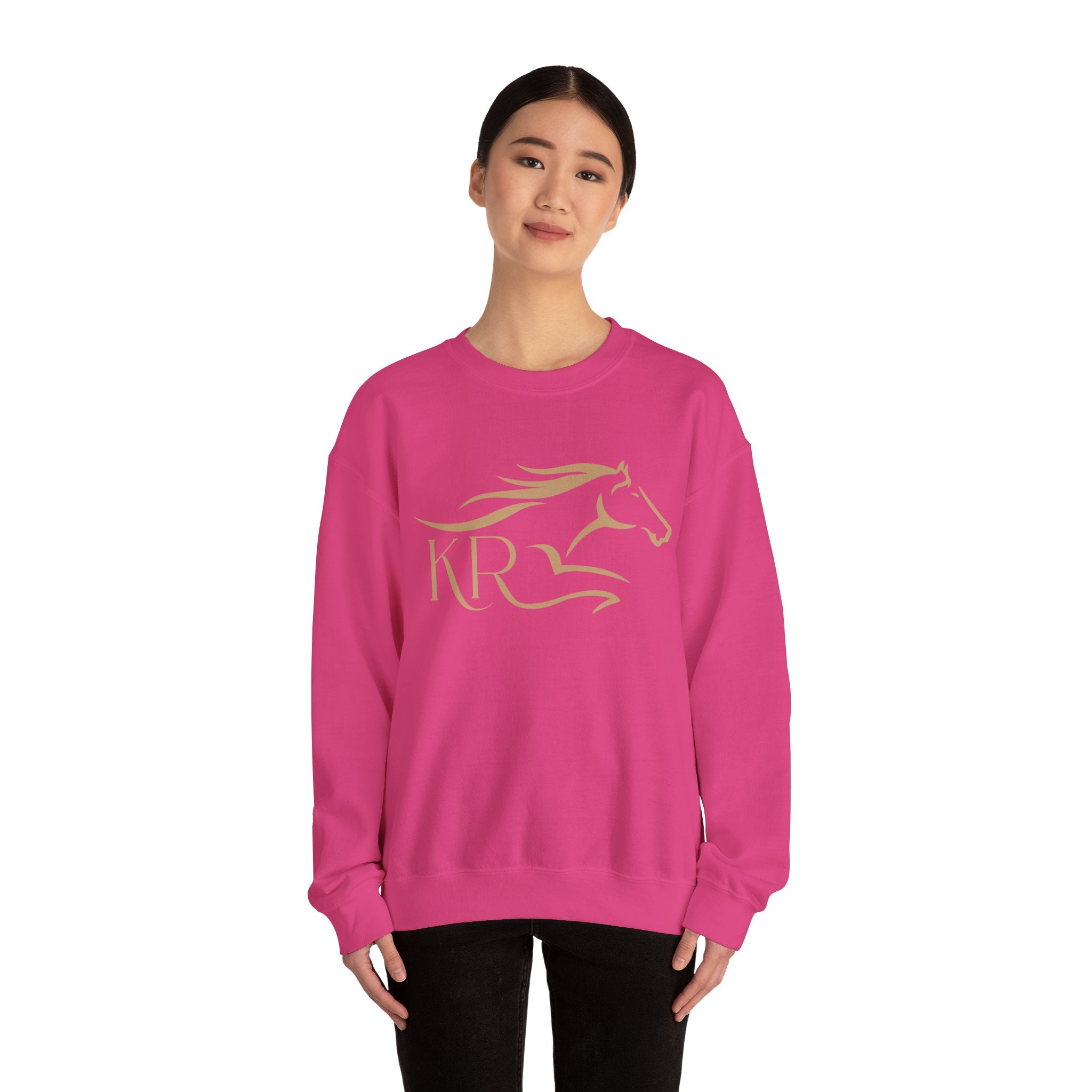 Adult Crewneck Sweatshirt Gold Imprint