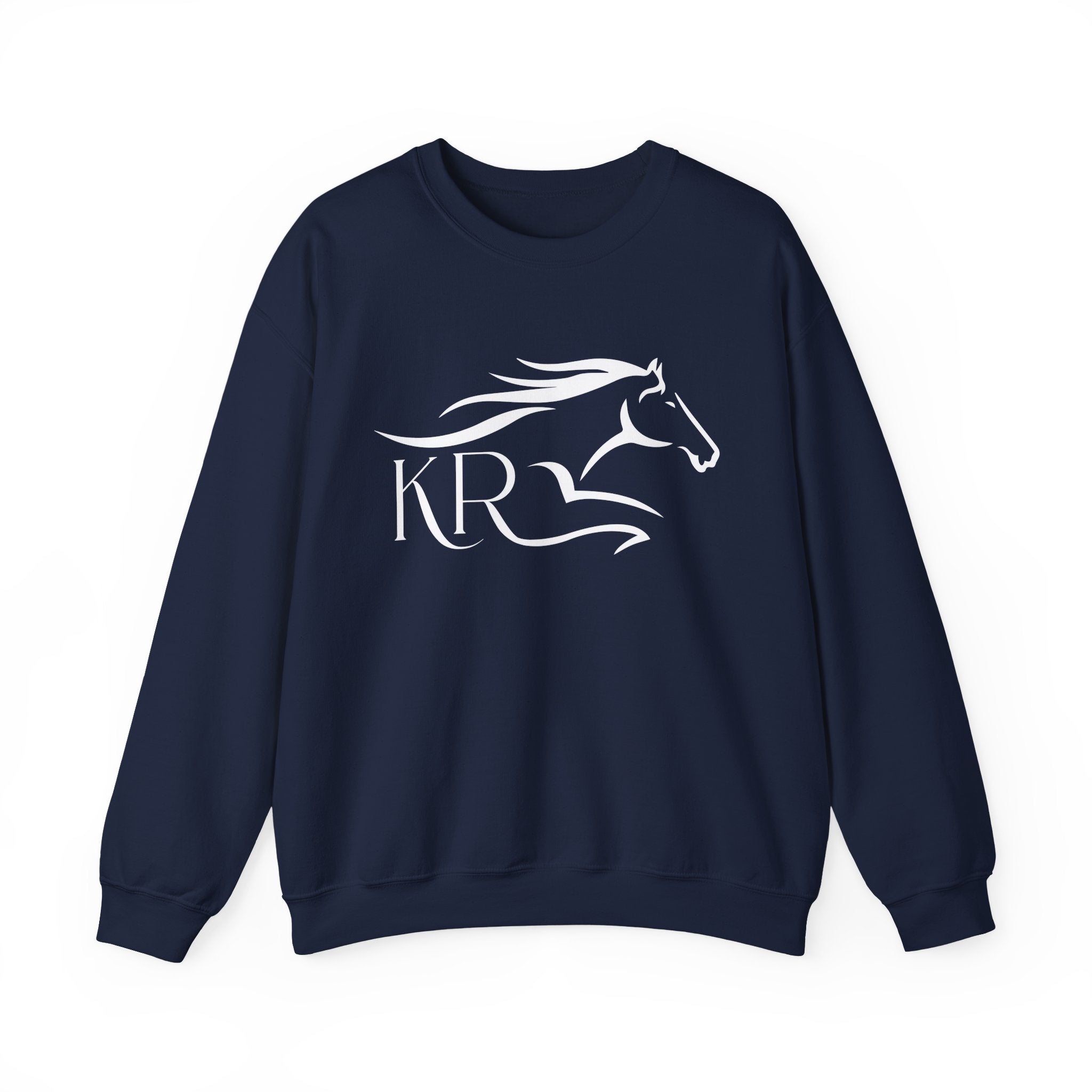 Adult Crewneck Sweatshirt White Imprint