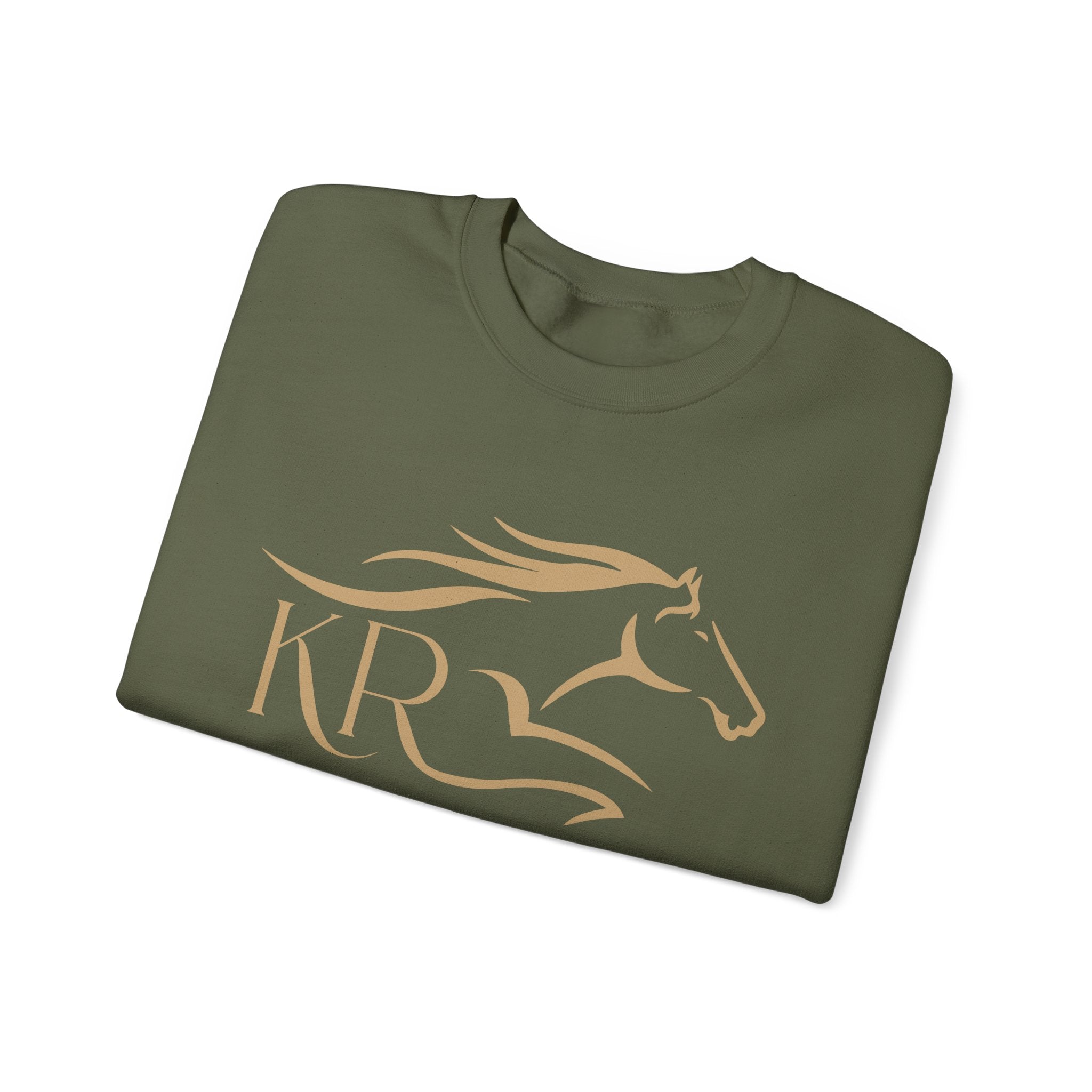 Adult Crewneck Sweatshirt Gold Imprint