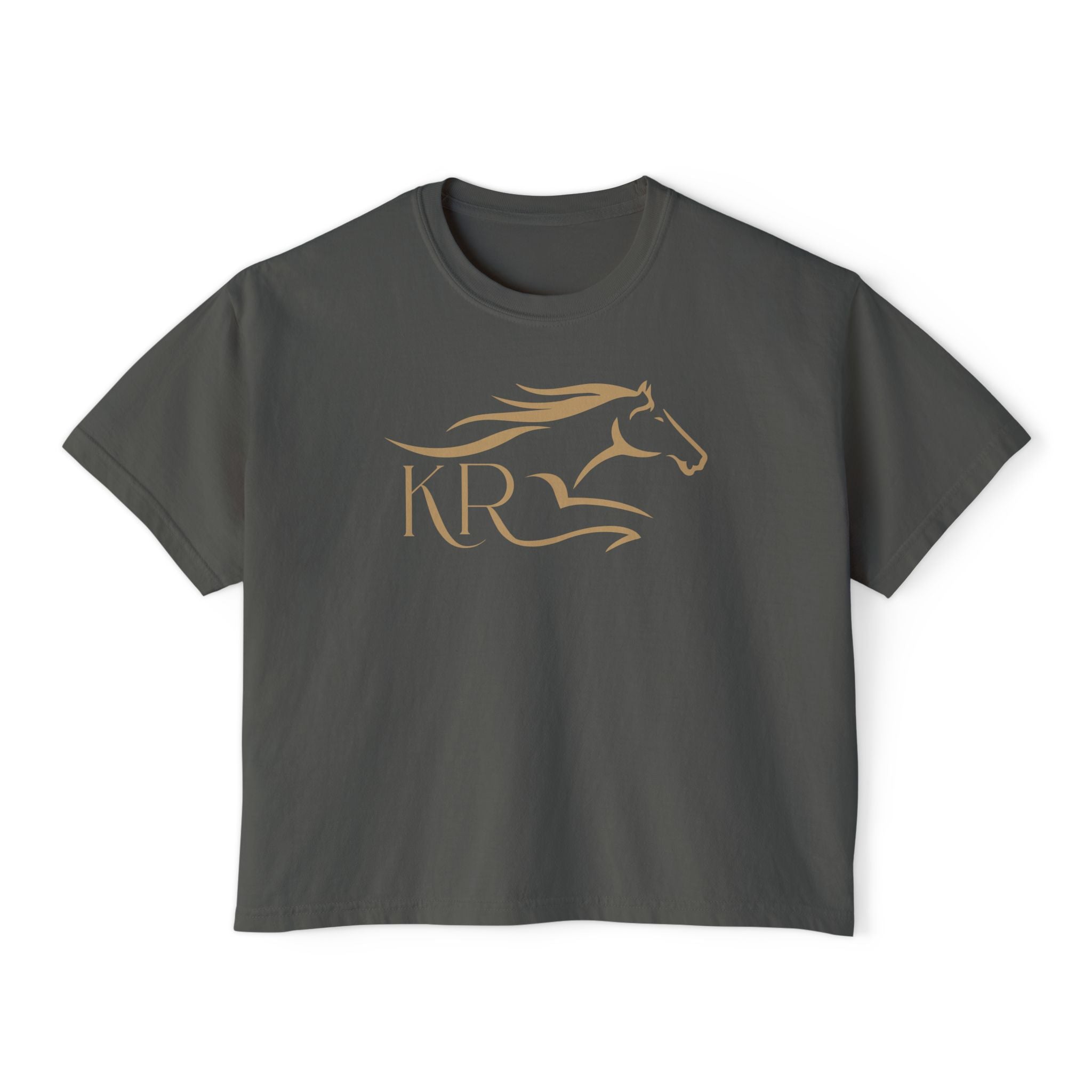 Boxy Tee Gold Imprint