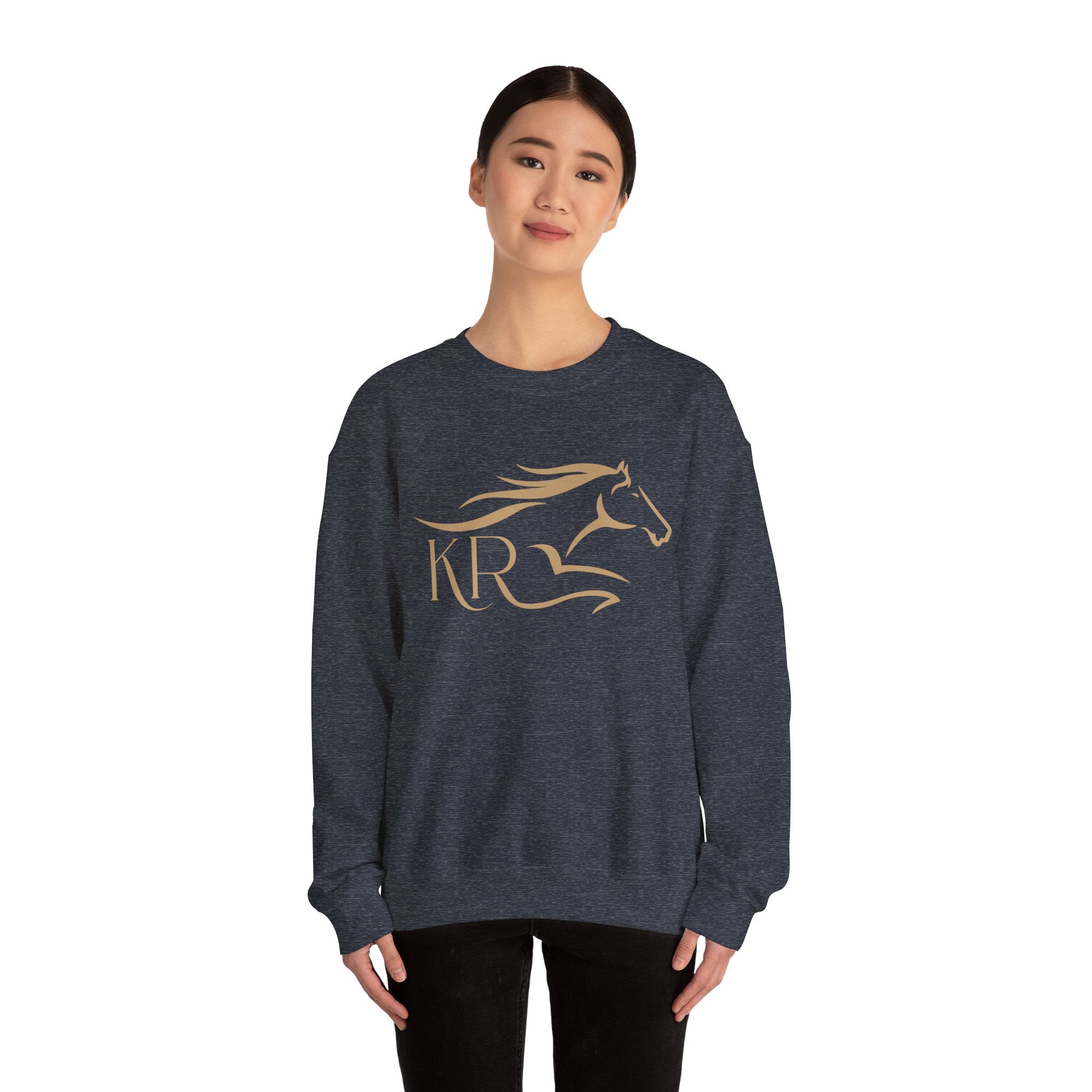 Adult Crewneck Sweatshirt Gold Imprint