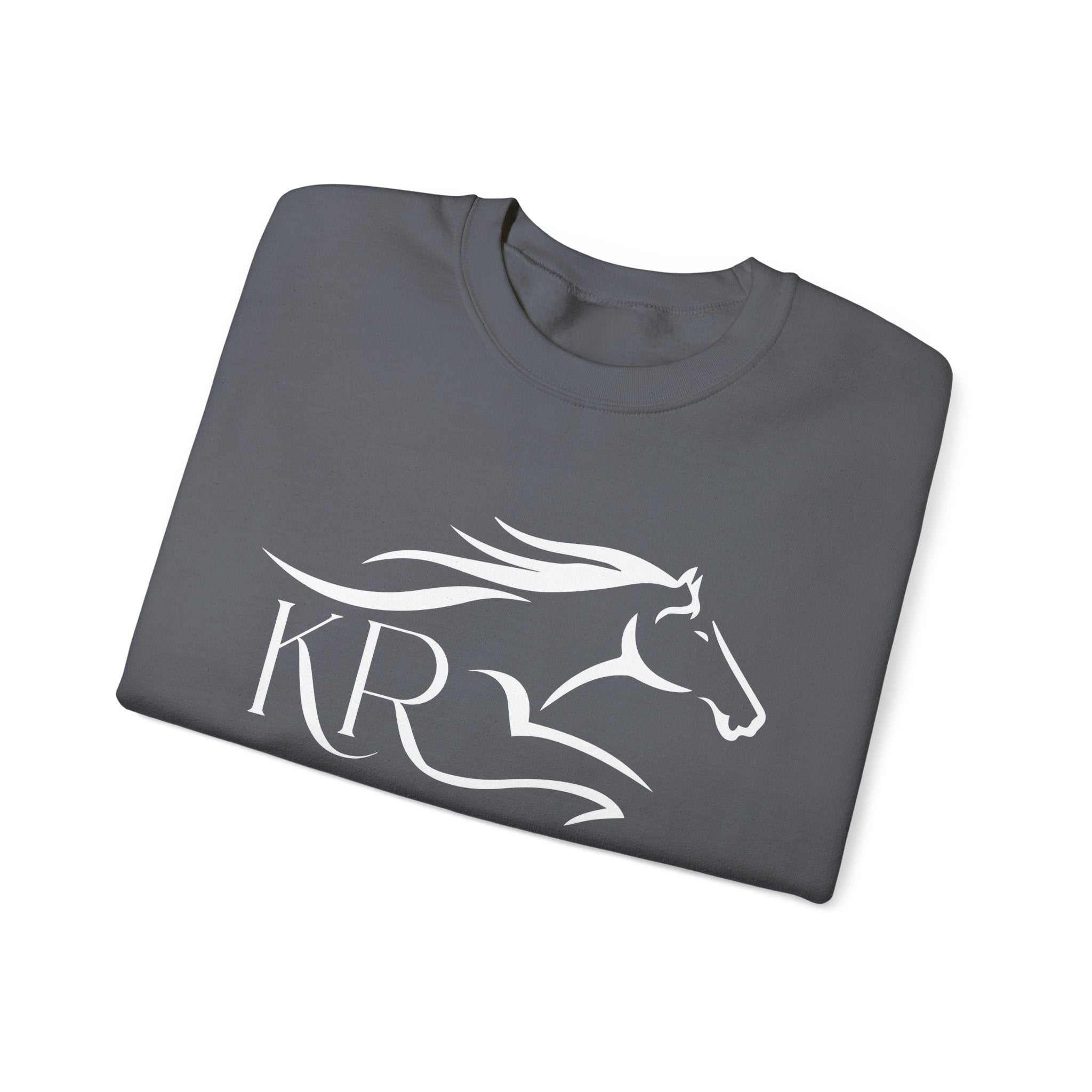 Adult Crewneck Sweatshirt White Imprint