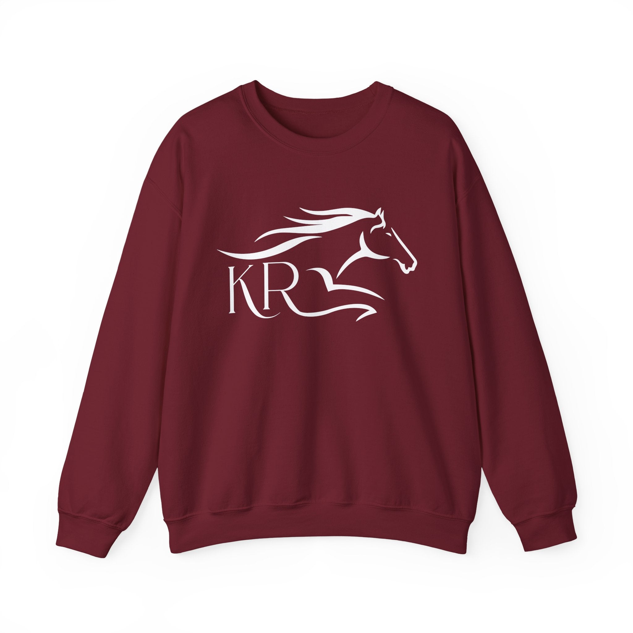 Adult Crewneck Sweatshirt White Imprint