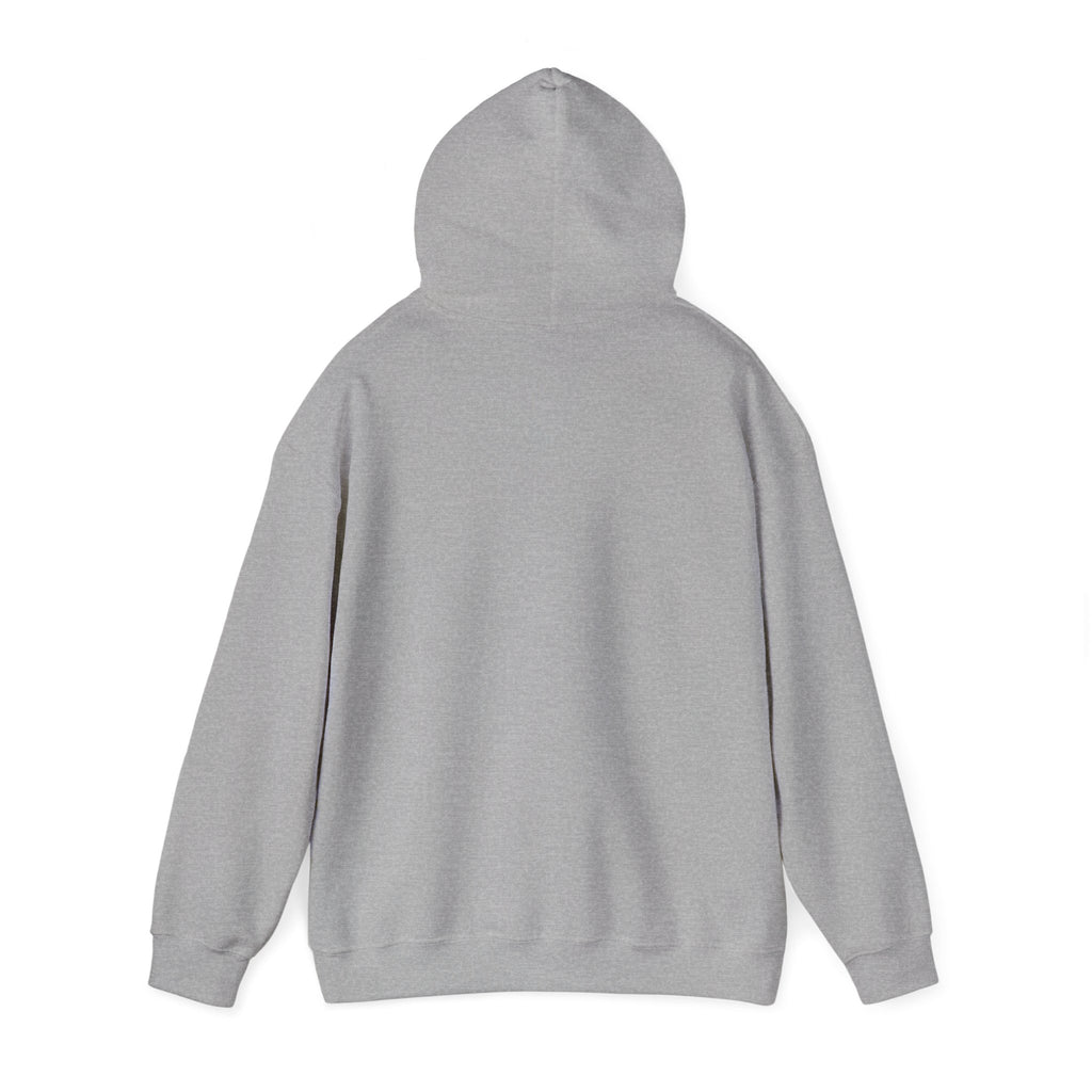 Adult Hooded Sweatshirt White Imprint
