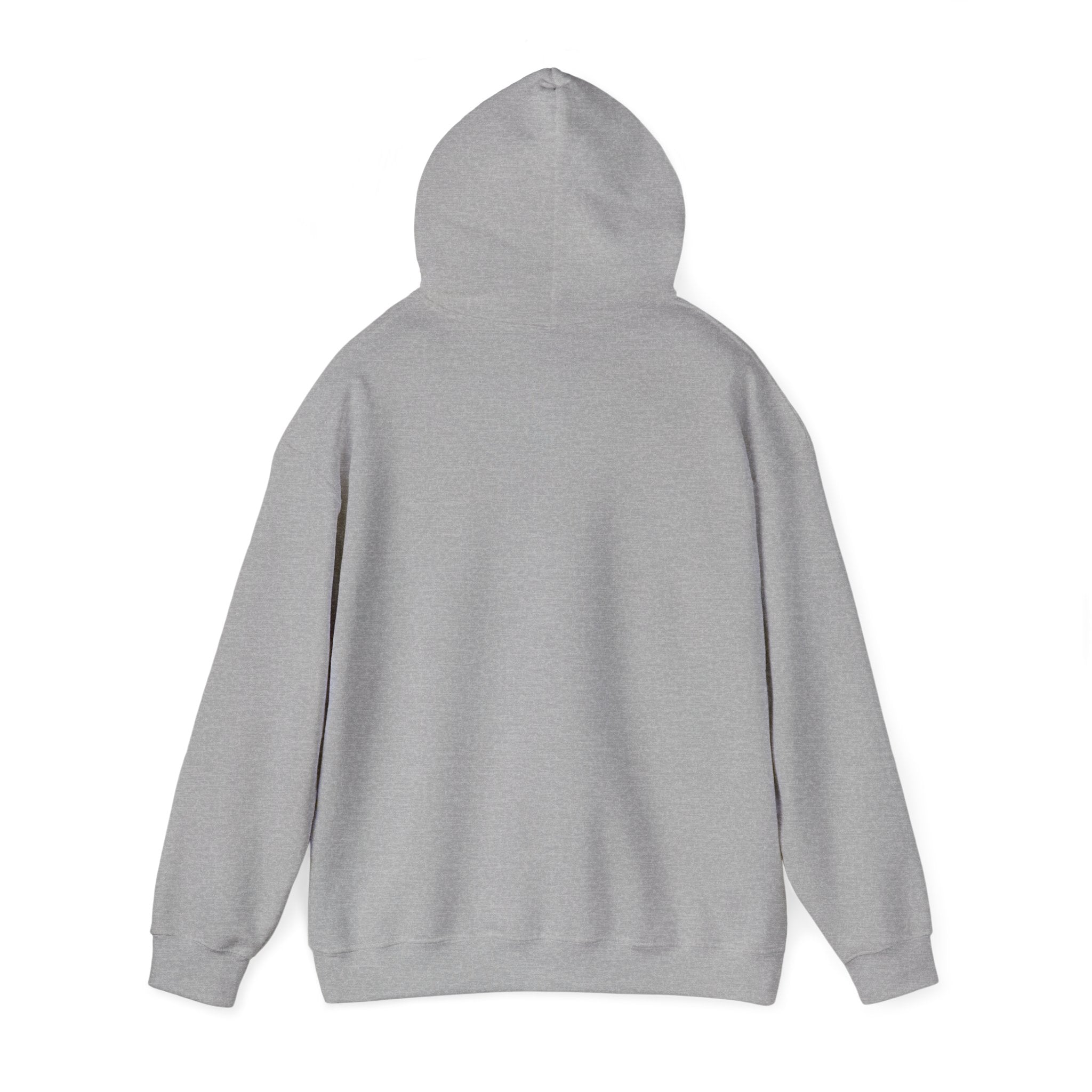 Adult Hooded Sweatshirt White Imprint