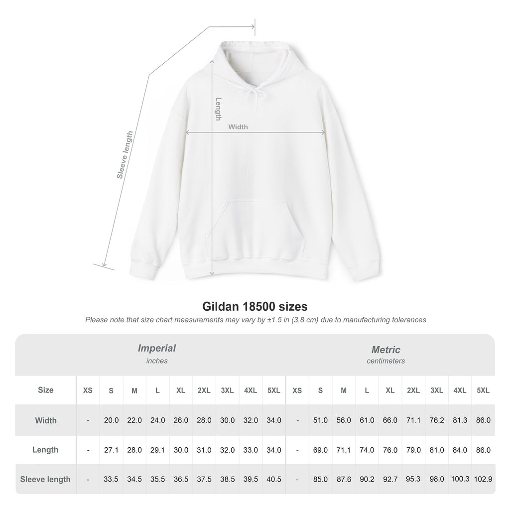Adult Hooded Sweatshirt Gold Imprint
