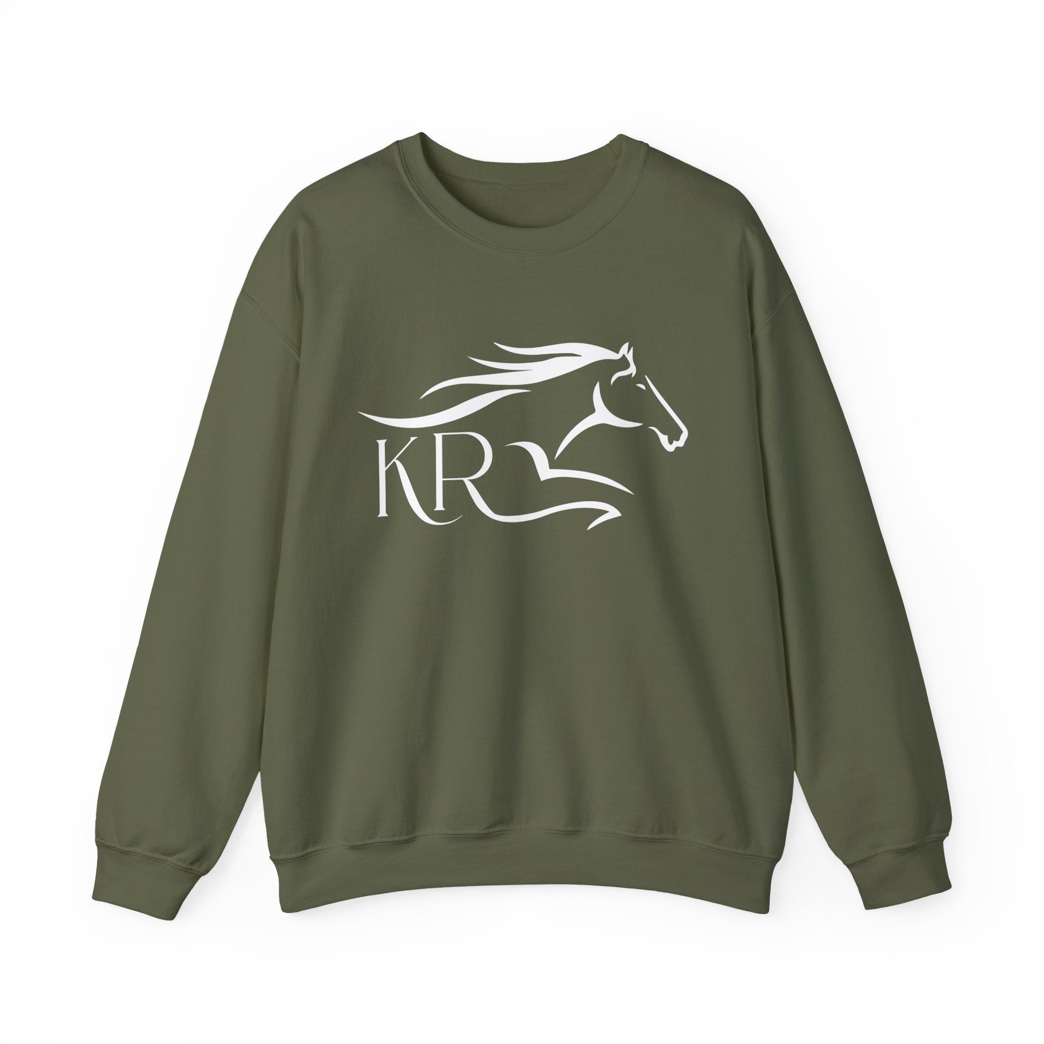Adult Crewneck Sweatshirt White Imprint