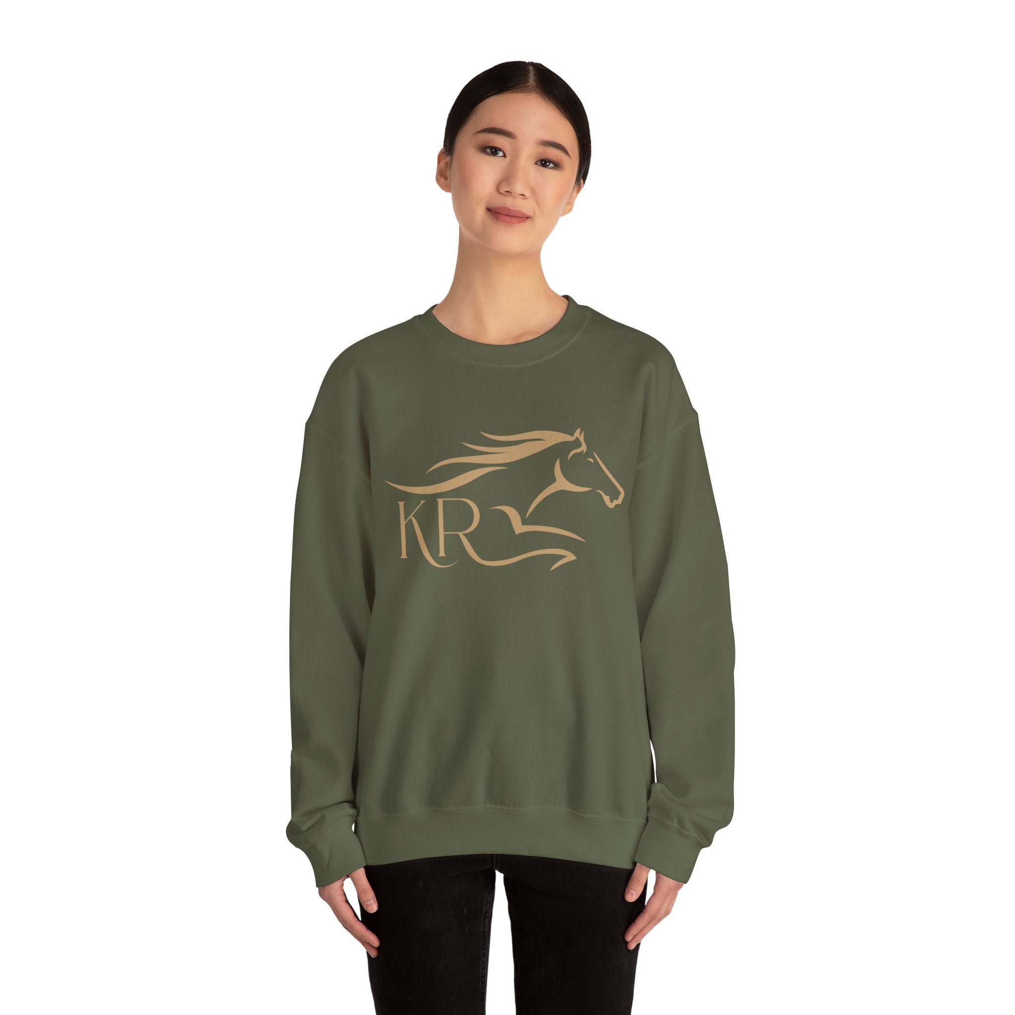 Adult Crewneck Sweatshirt Gold Imprint