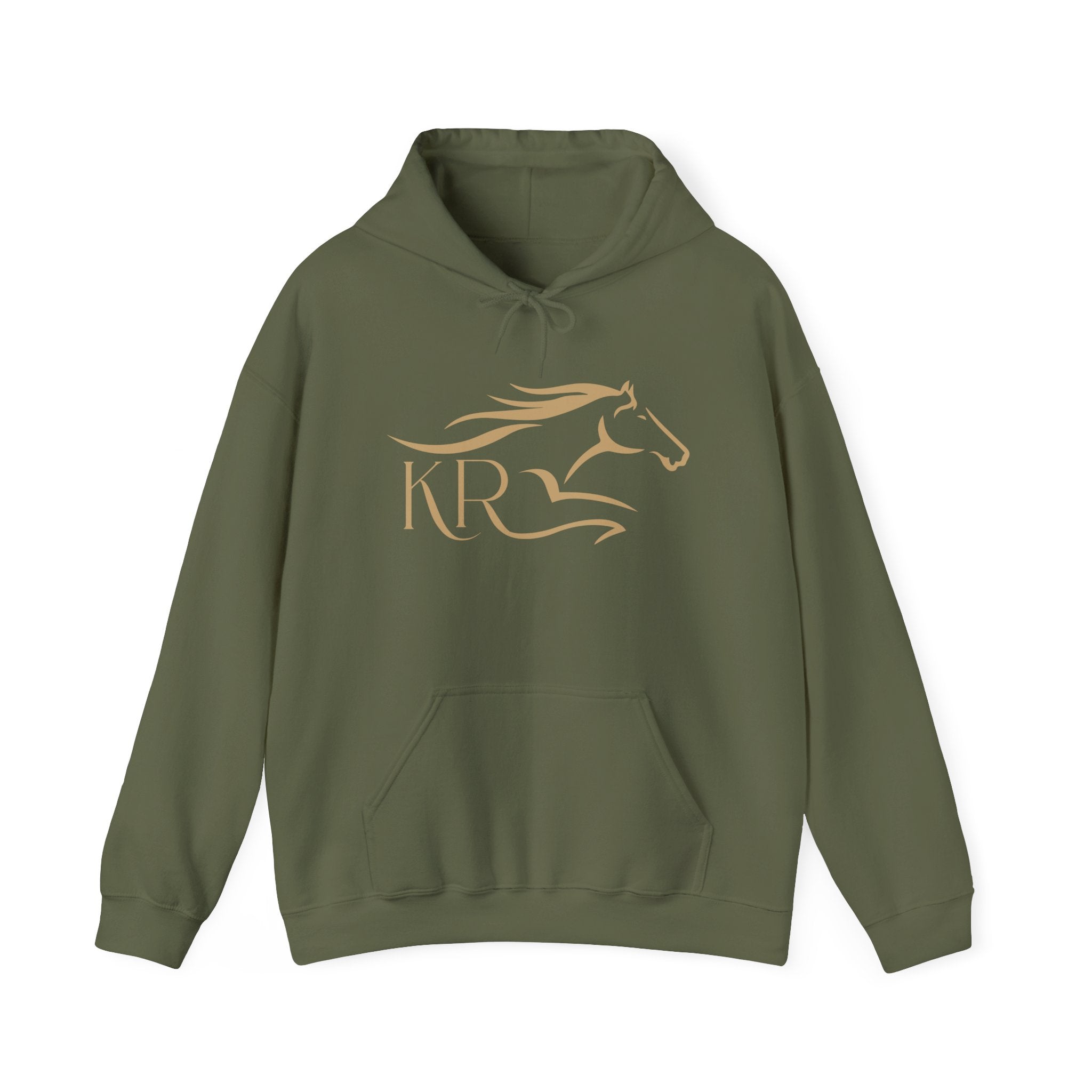Adult Hooded Sweatshirt Gold Imprint