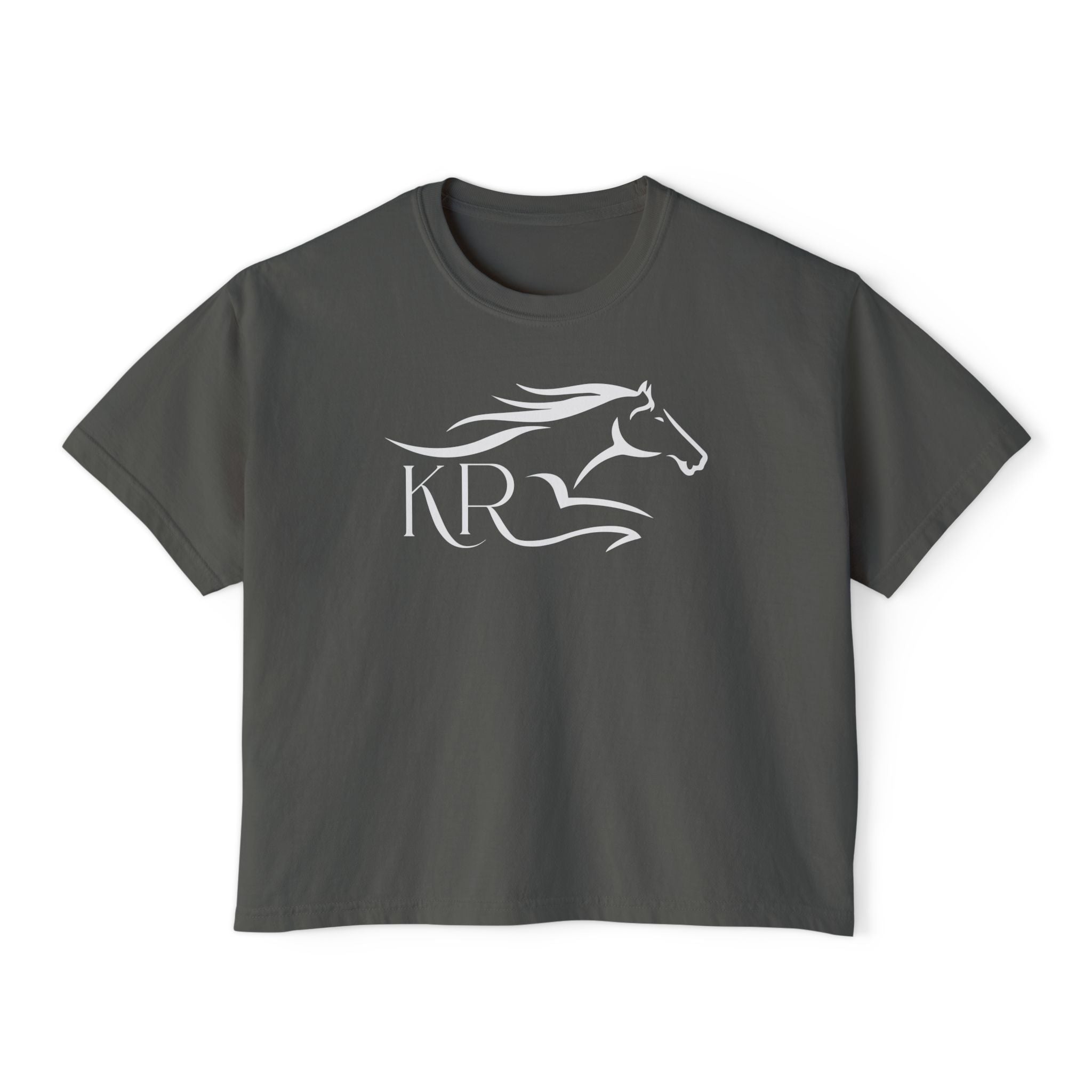 Boxy Tee White Imprint
